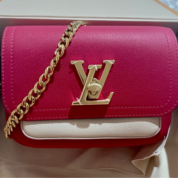 Louis Vuitton Handbags - Louis Vuitton • LockMe Tender • Rose Pondicherry Pink • NWT • ADJUSTABLE